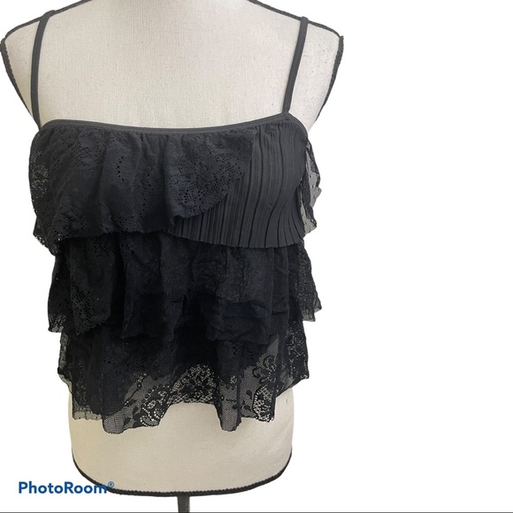Victoria's Secret Tops - Victoria secret lace crop top black size small S